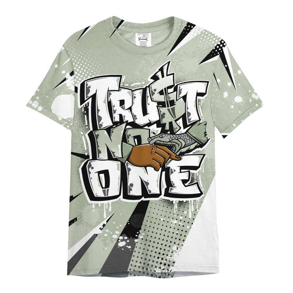 Shirt To Match Seafoam Sail 4s - Poly Trust No One Dripping All Over Print