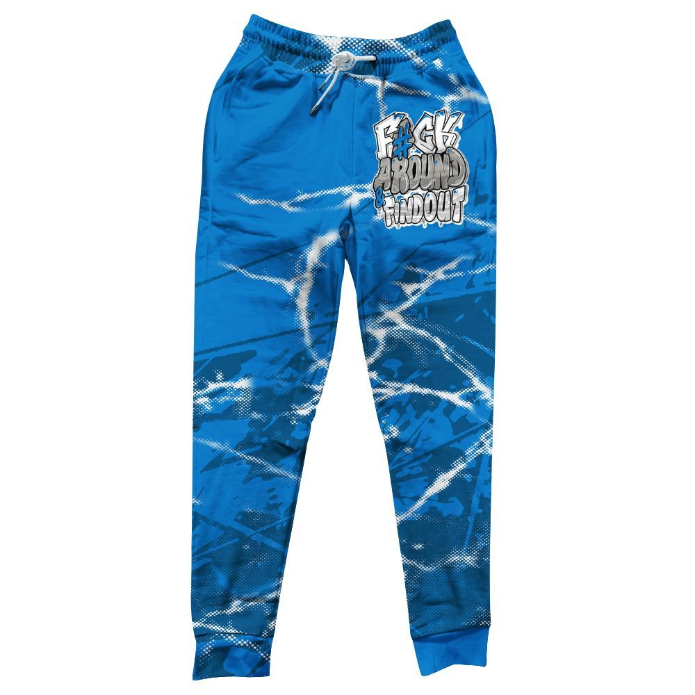 Sweatpant To Match Industrial Blue 4s - F Around Find Out Graphic Profound All Over Print