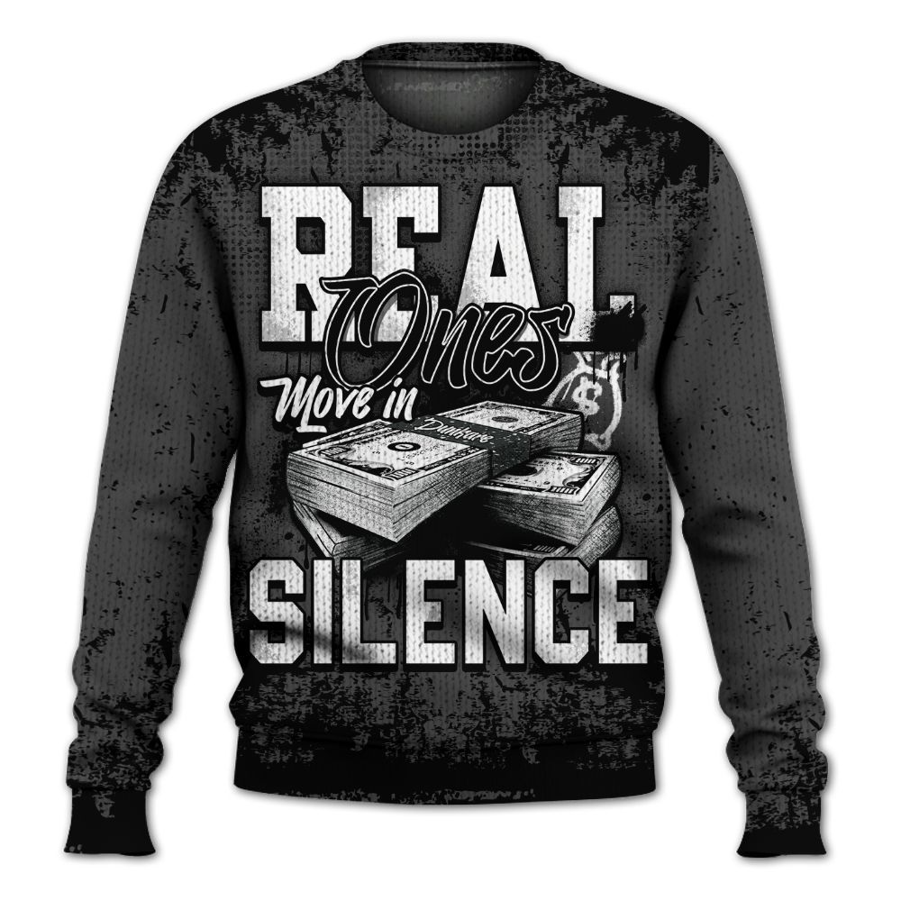 Knitted Sweater To Match Fear 4s - Move In Silence Money Street Retro