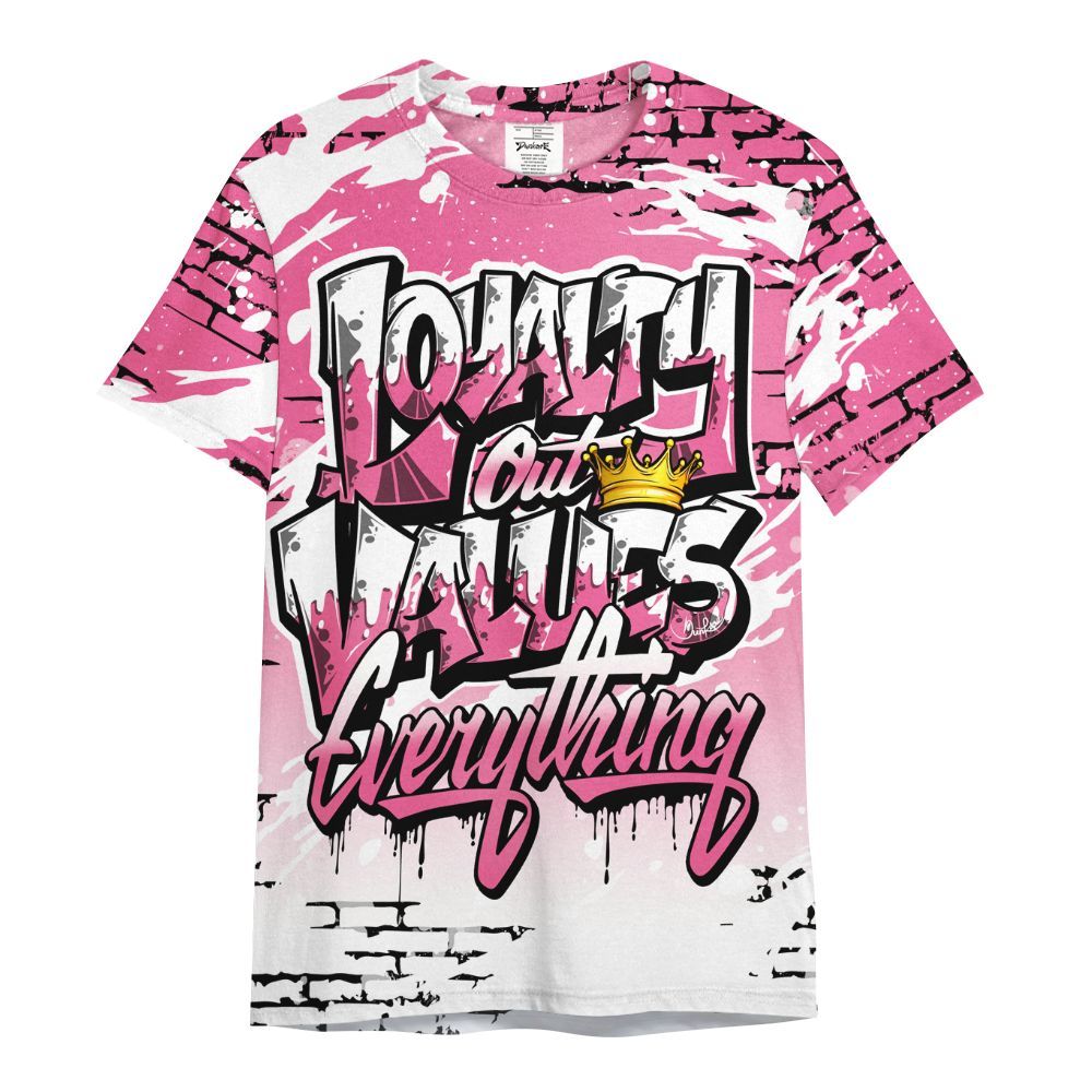 Shirt To Match Air Max SNDR Hyper Pink - Values Of Loyalty Drip All Over Print