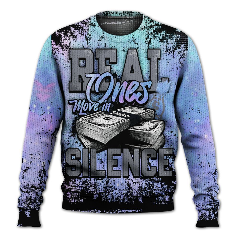 Knitted Sweater To Match Zen Master 4s - Move In Silence Money Street Retro