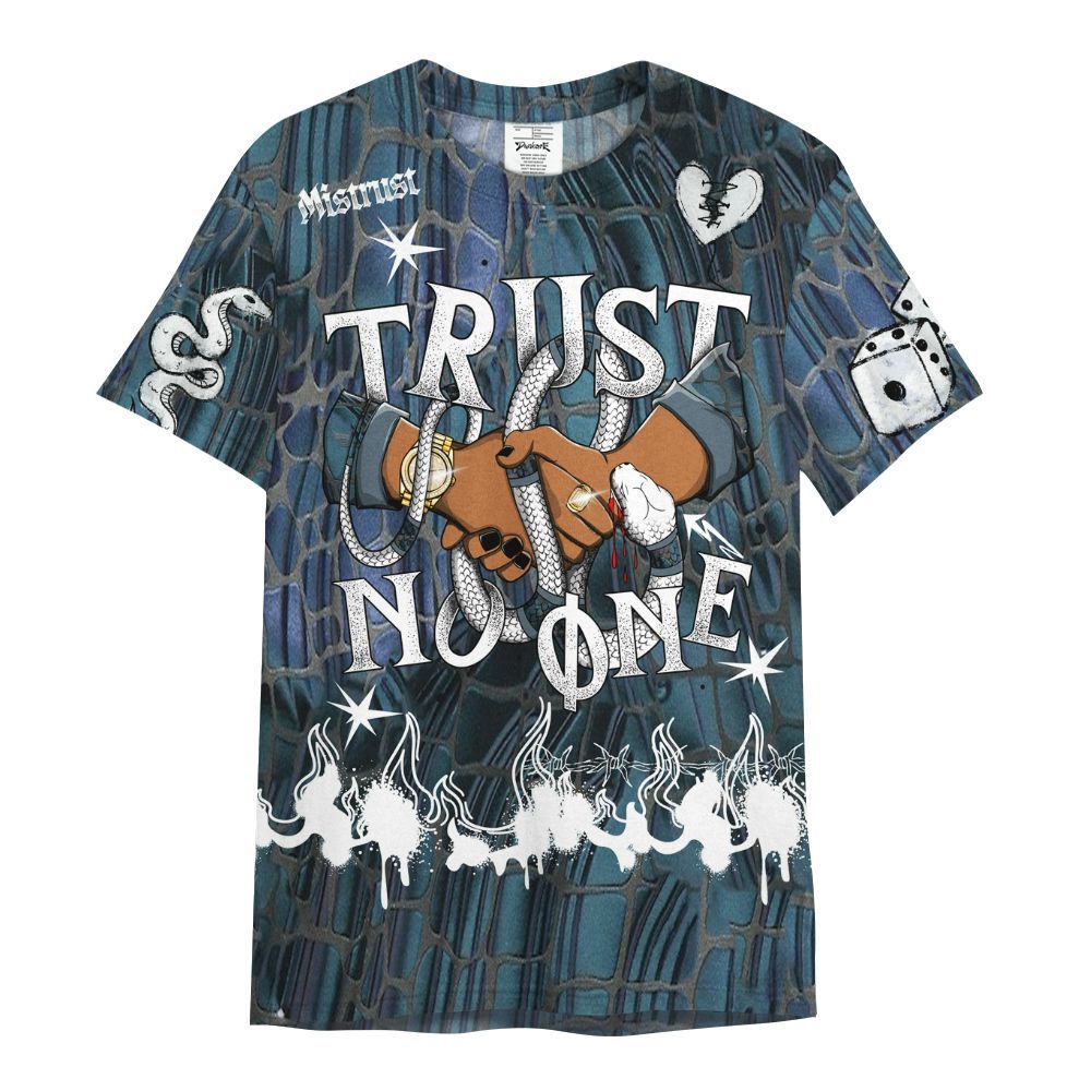 Shirt To Match Air Foamposite Kazuya Mishima - Trust No One Snake-Bite Doodle Crayon All Over Print