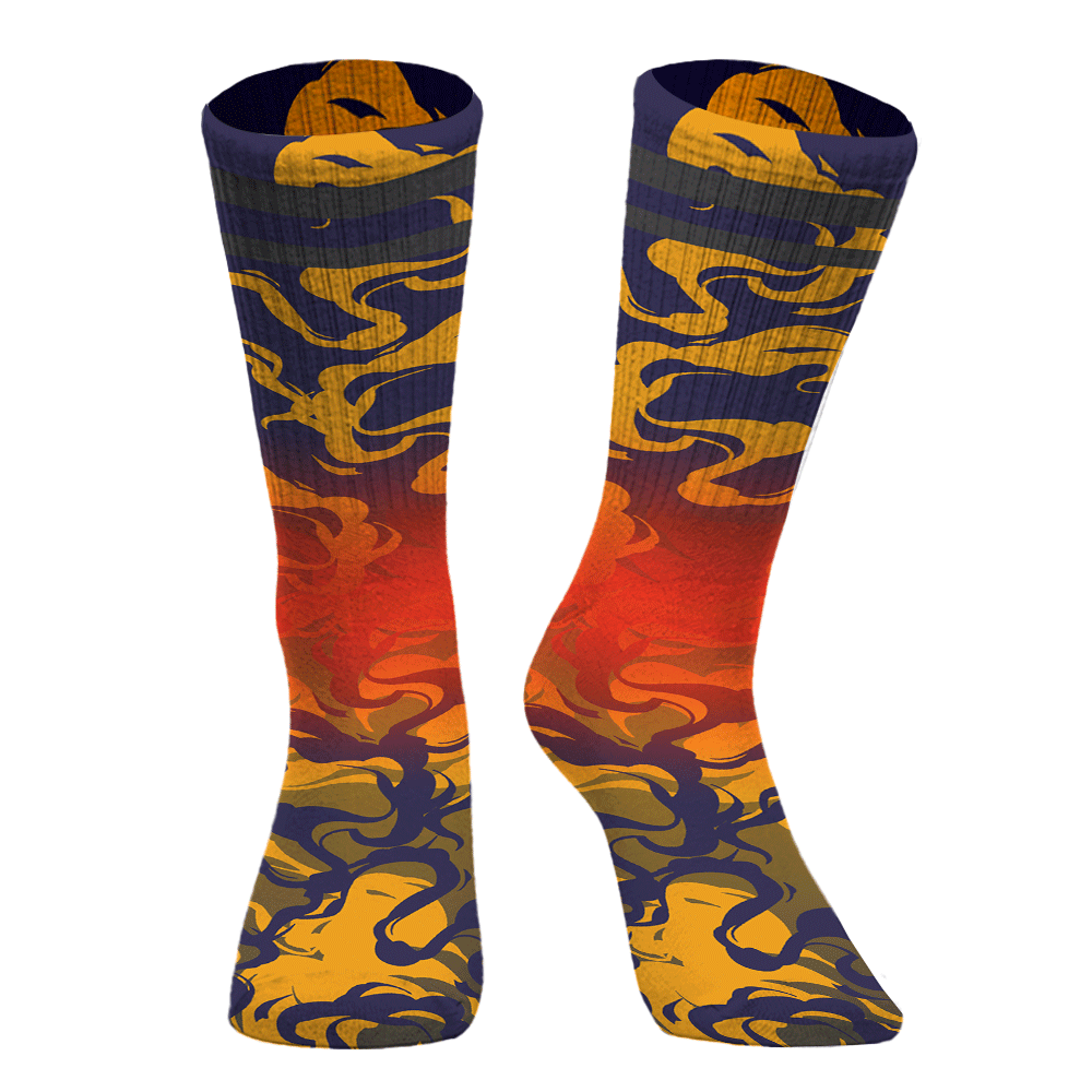 Sock To Match Rio 3s - Color Smoke Graphic Unisex