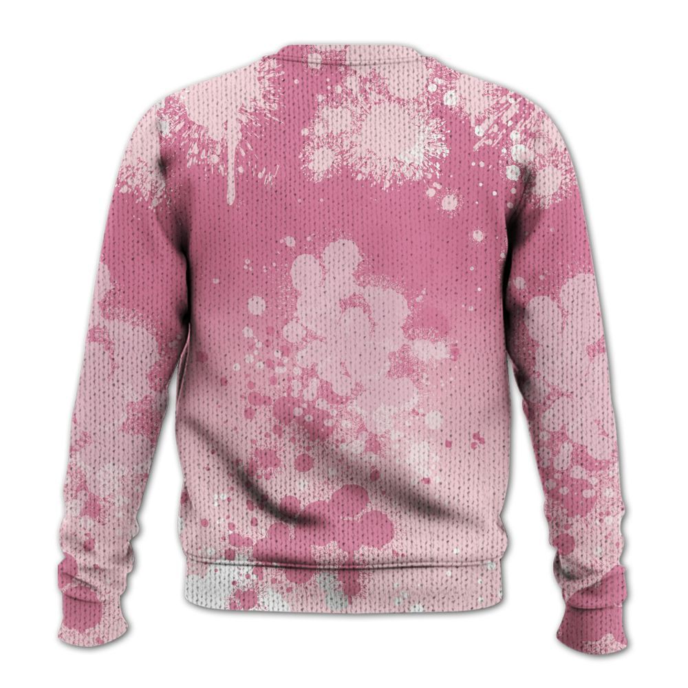 Sweater To Match GS Pearl Pink 12s Shirt, God Blessed Ink Drip Graphic