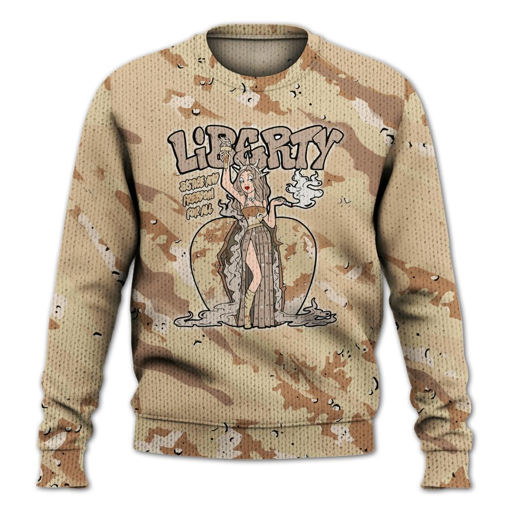 Knitted Sweater To Match Desert Camo 3s - Midwest Cartoon Colored