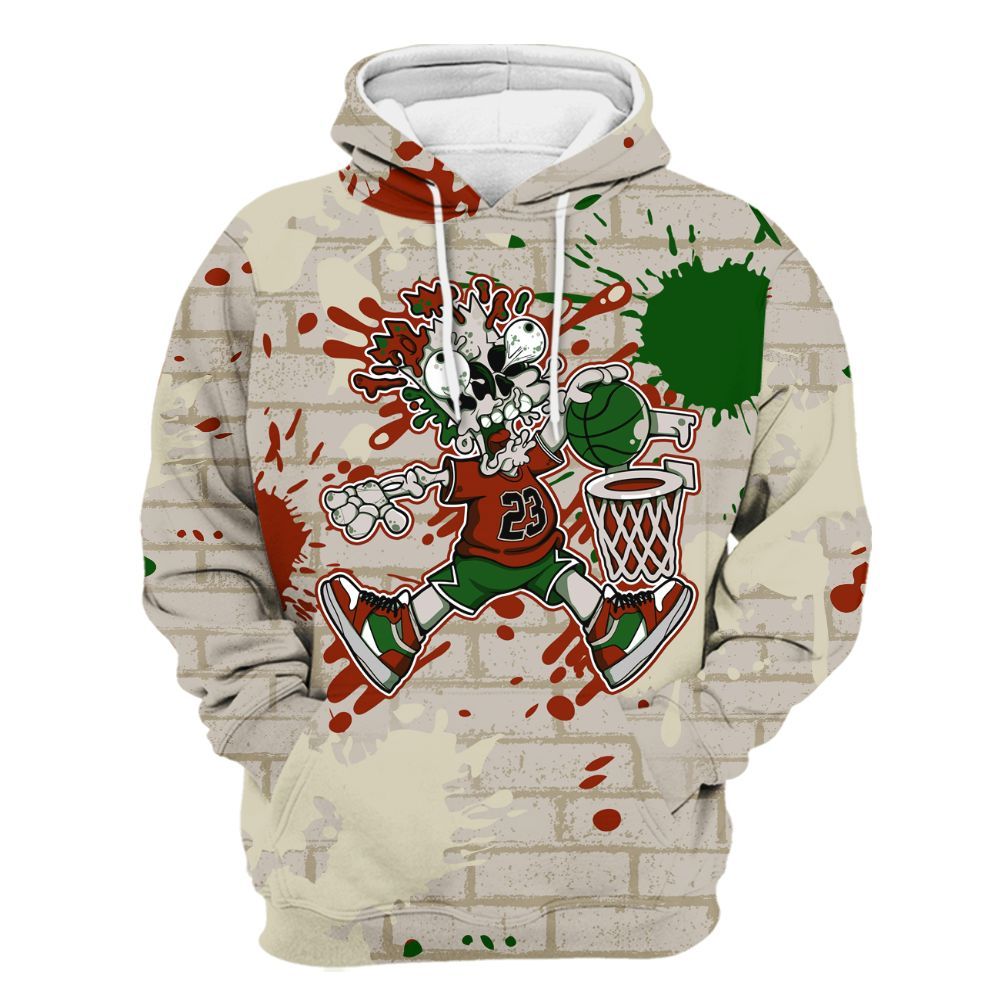 Hoodie To Match El Grito 5s - 85's Dunks Graphic Halloween All Over Print