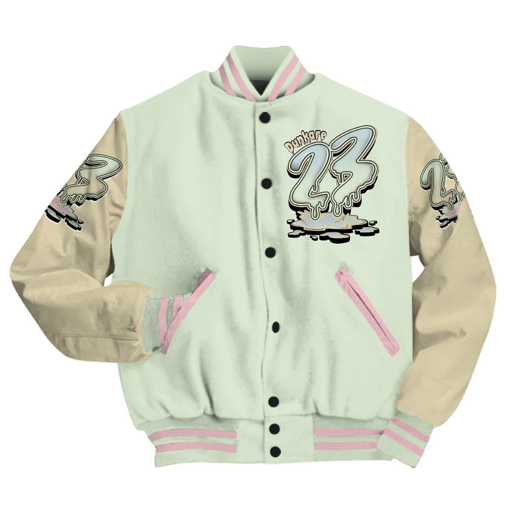 Varsity Jacket To Match Spring Is In The Air 3s - Custom Name 23 Drip All Over Print