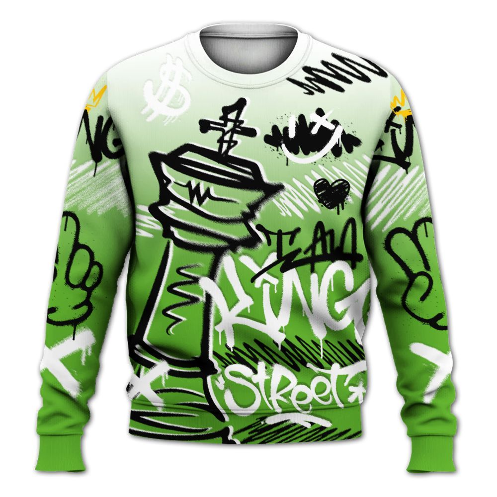 Sweatshirt To Match Air Foamposite One Volt - Street King Chess Streetwear All Over Print