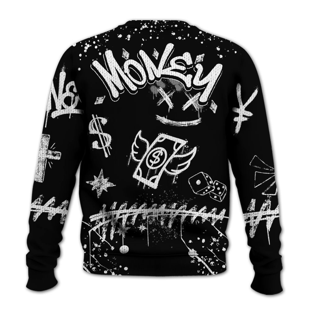 Knitted Sweater To Match Black Chrome 6s - Everybody Paid In Full Crayon