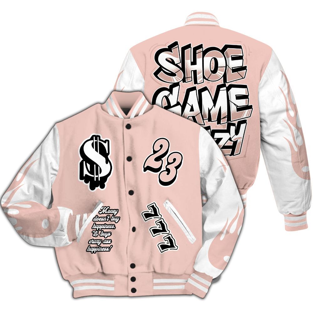 Varsity Jacket To Match Low Legend Pink 11s - Shoe Game Crazy Graphic All Over Print