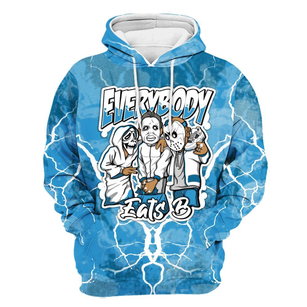 Hoodie To Match Powder Blue 9s - Everybody Eatin B Graphic Halloween All Over Print
