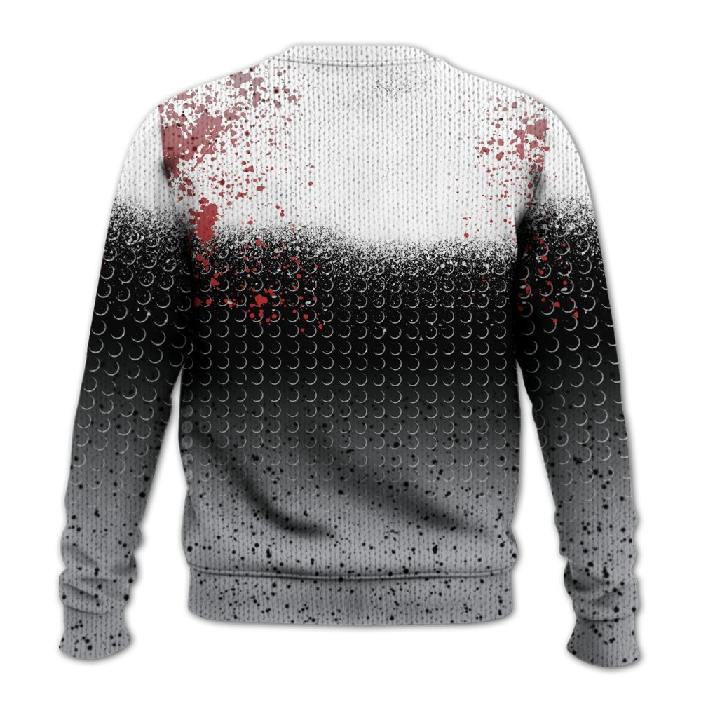 Knitted Sweater To Match White Cement 4s - Halftone Time Is Money