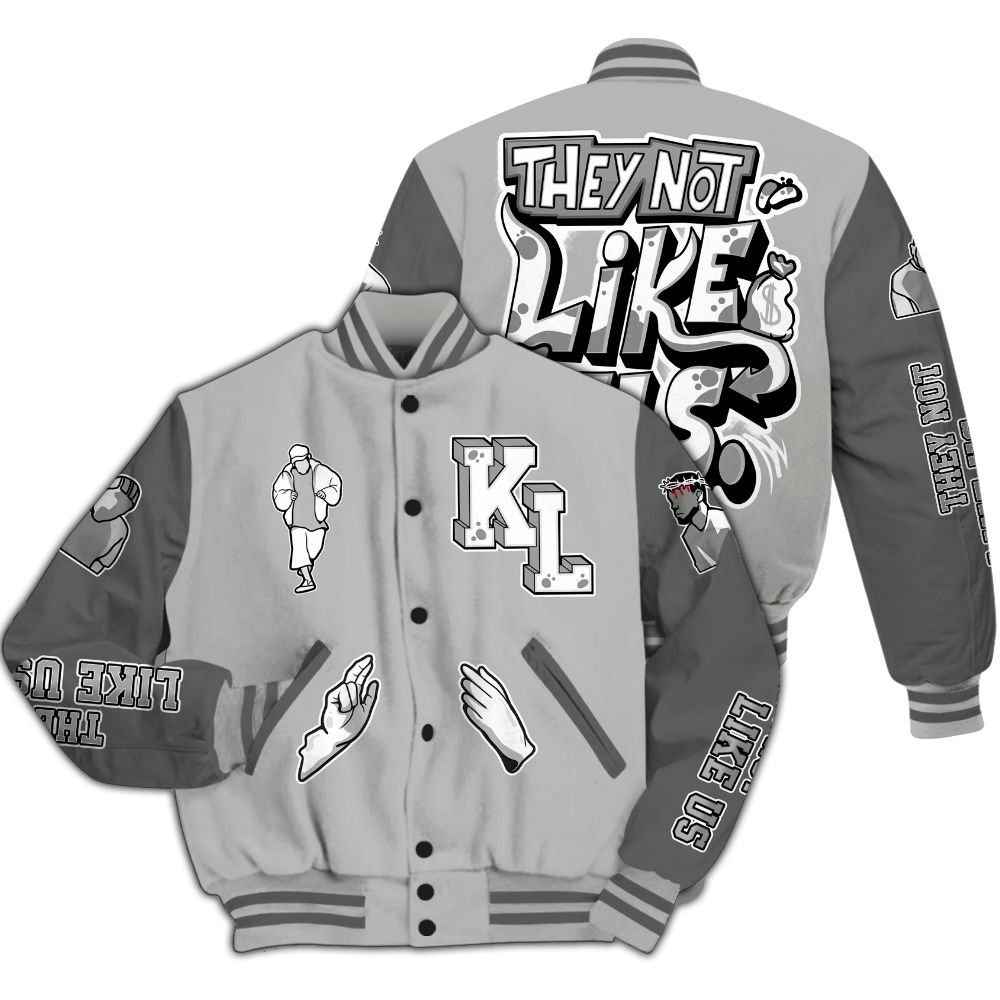 Varsity Jacket To Match Retro Wet Cement 4s - Dislike Us Graphic All Over Print