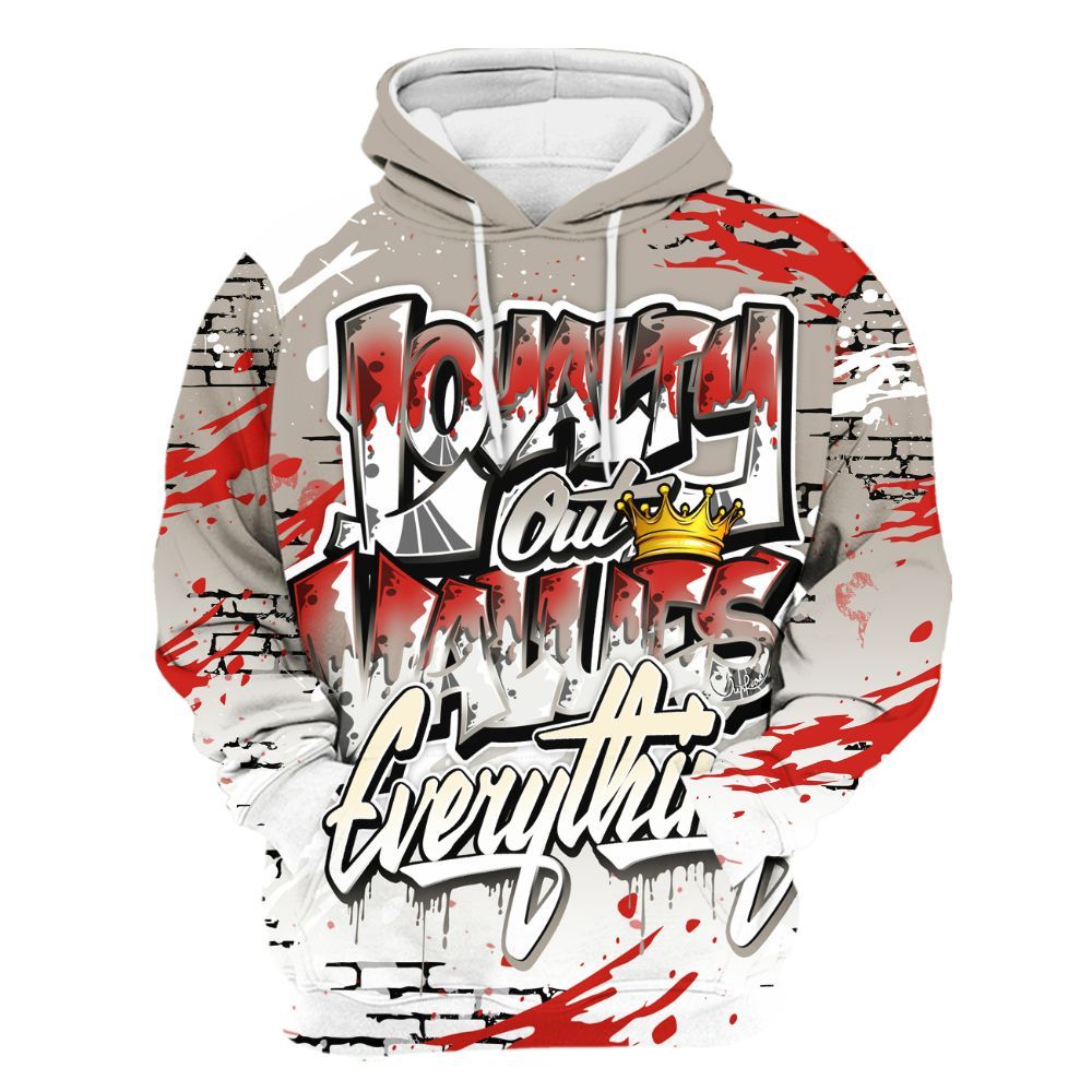 Hoodie To Match Low OG Phantom 1s - Values Of Loyalty Drip All Over Print