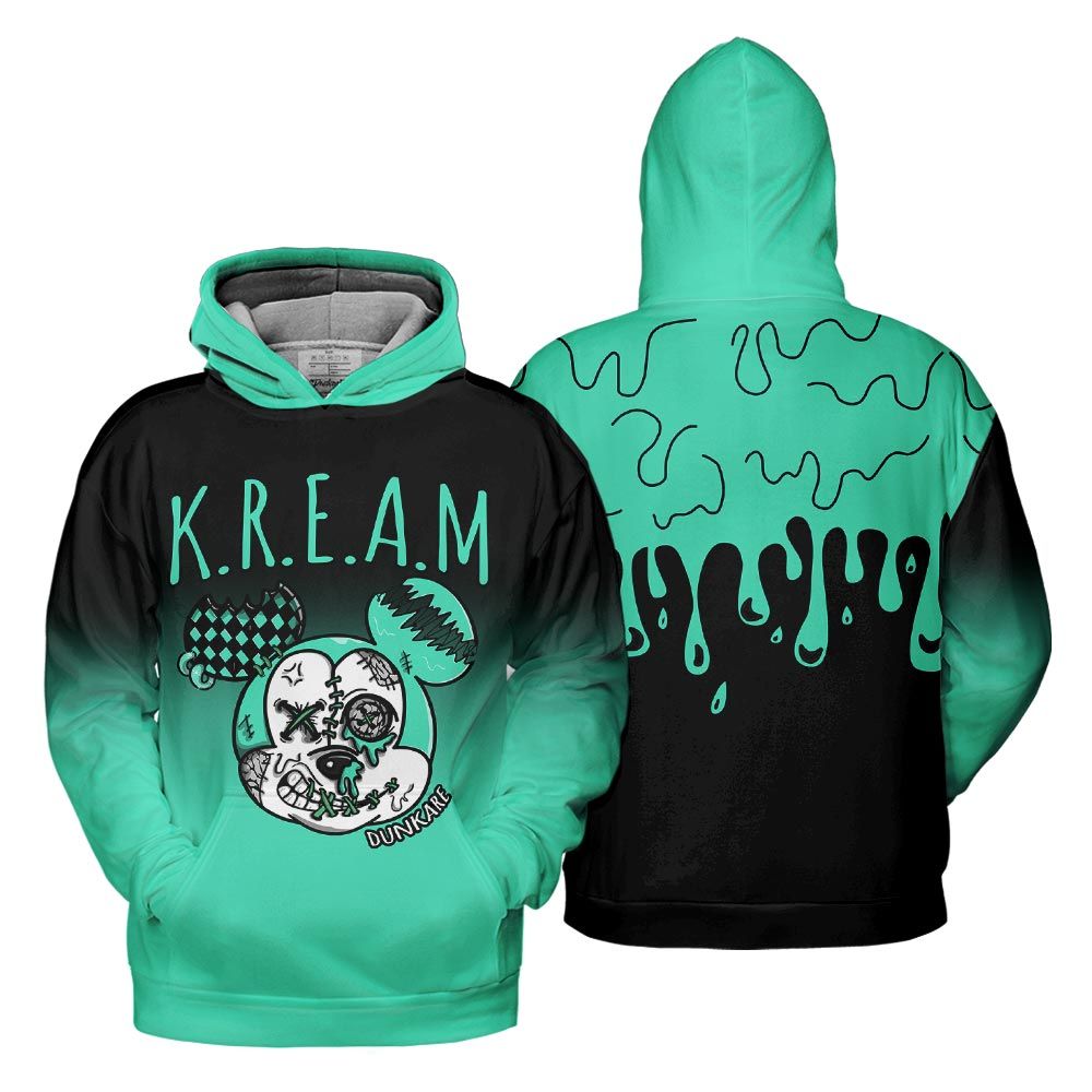 Hoodie To Match Black Green Glow 3s Hoodie, Kream Dripping Hoodie Outfit 903 NCT