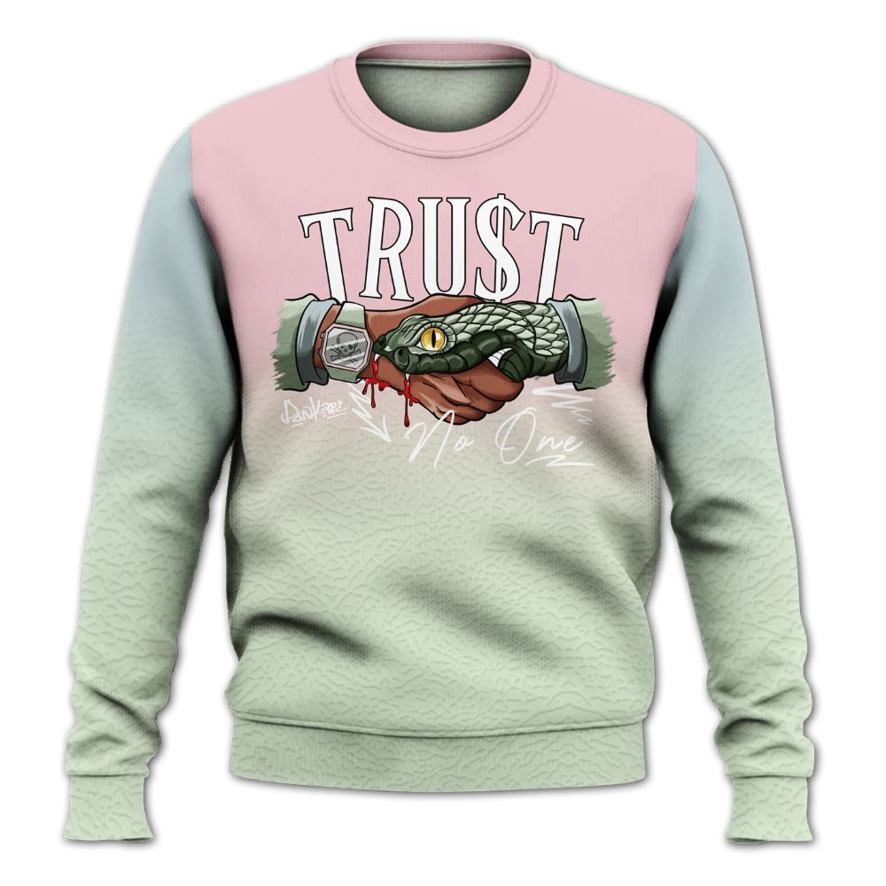 Sweatshirt To Match Spring Is In The Air 3s - Snake Trust No One Drip All Over Print