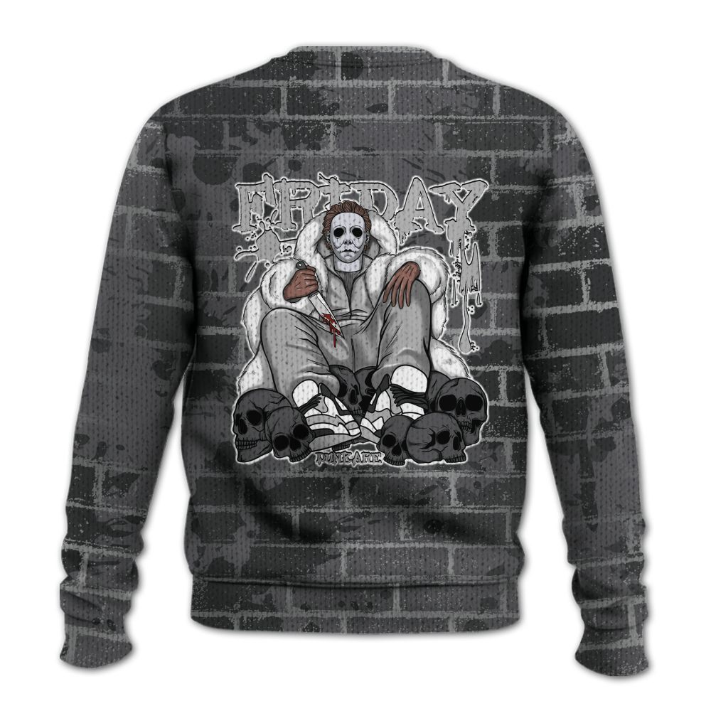 Knitted Sweater To Match White Thunder 4s - Friday Brick