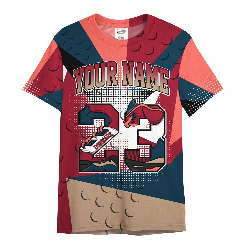 Shirt To Match Mid Multi Color 2022 1s - Poly Custom Name Number 23 5s All Over Print