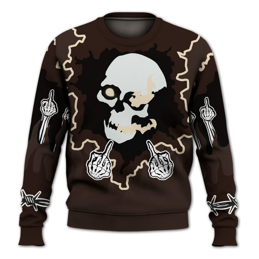 Sweatshirt To Match 2025 Retro Earth 5s - F Around Find Out Graphic Trapped All Over Print