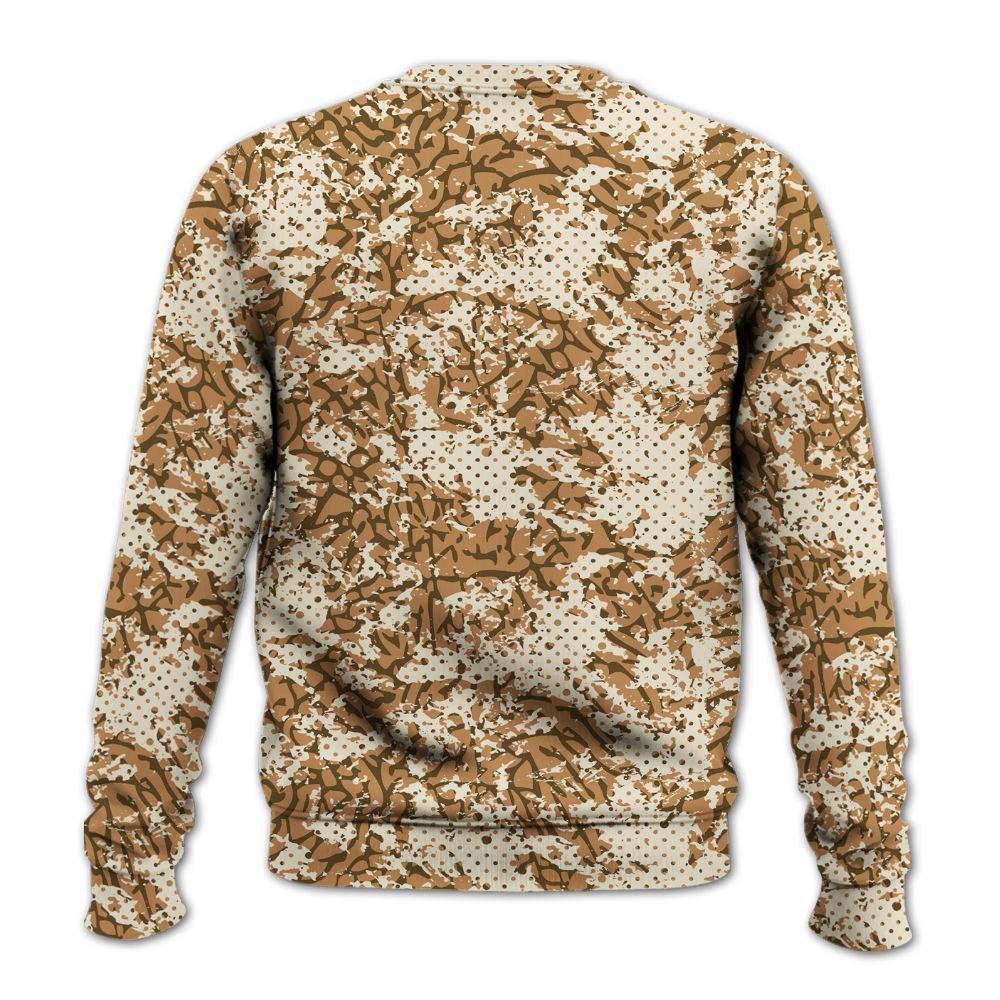 Sweatshirt To Match Orewood Brown 3s - Show Me The Money Retro All Over Print