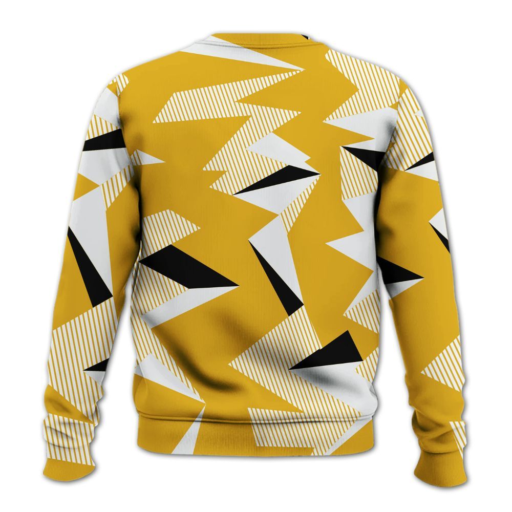 Sweatshirt To Match Vivid Sulfur 4s - Geometric Camouflage Pattern All Over Print