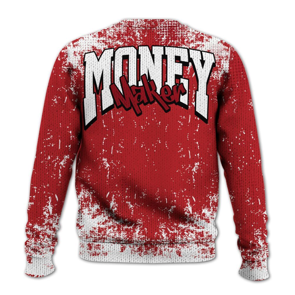 Knitted Sweater To Match Retro Cherry 12s - Move In Silence Money Street Retro
