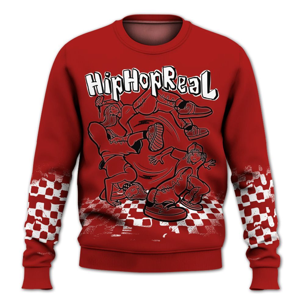 Sweatshirt To Match Red Taxi 12s - Feel Life Street Style All Over Print