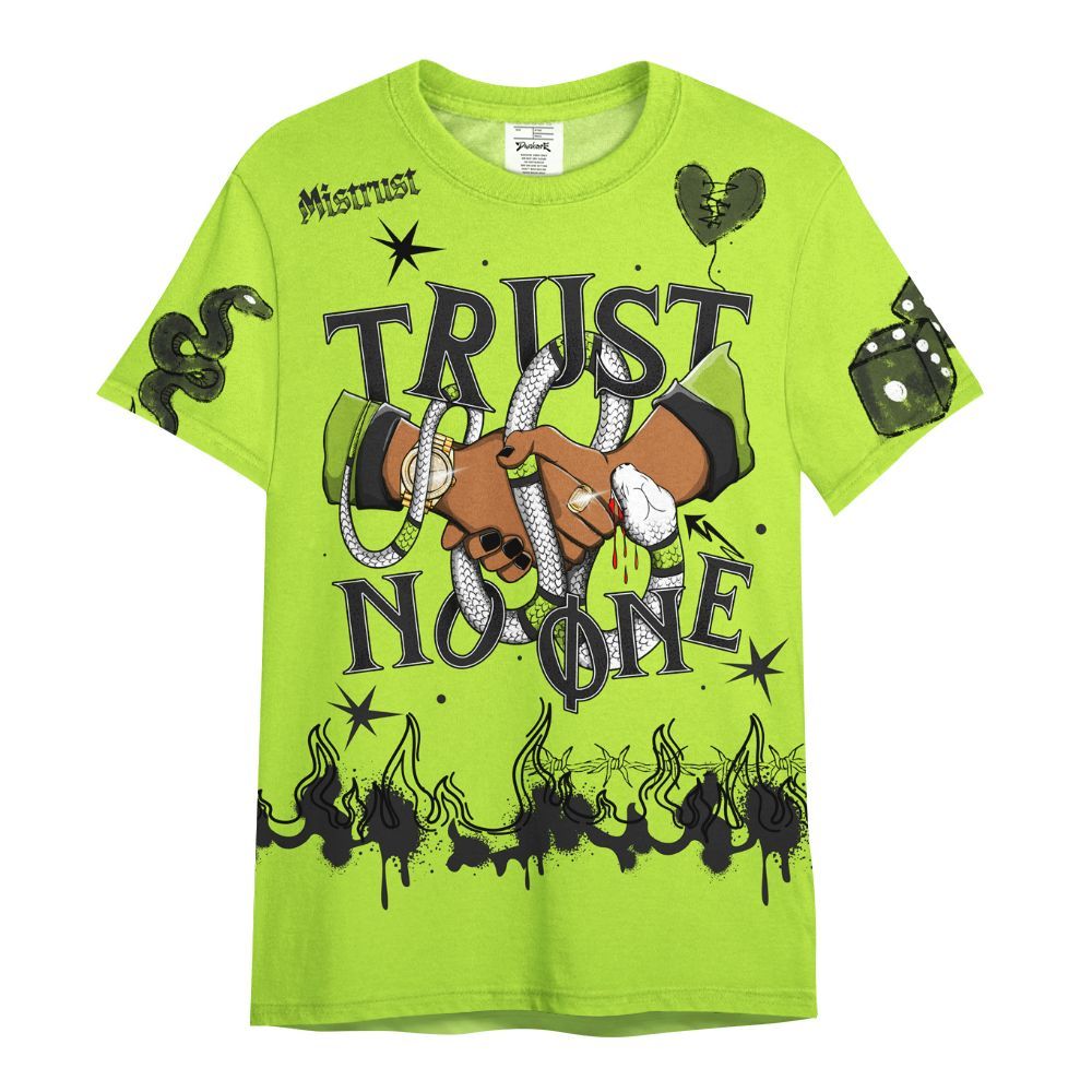 Shirt To Match Air Force 1 Low Dance Volt - Trust No One Snake-Bite Doodle Crayon All Over Print