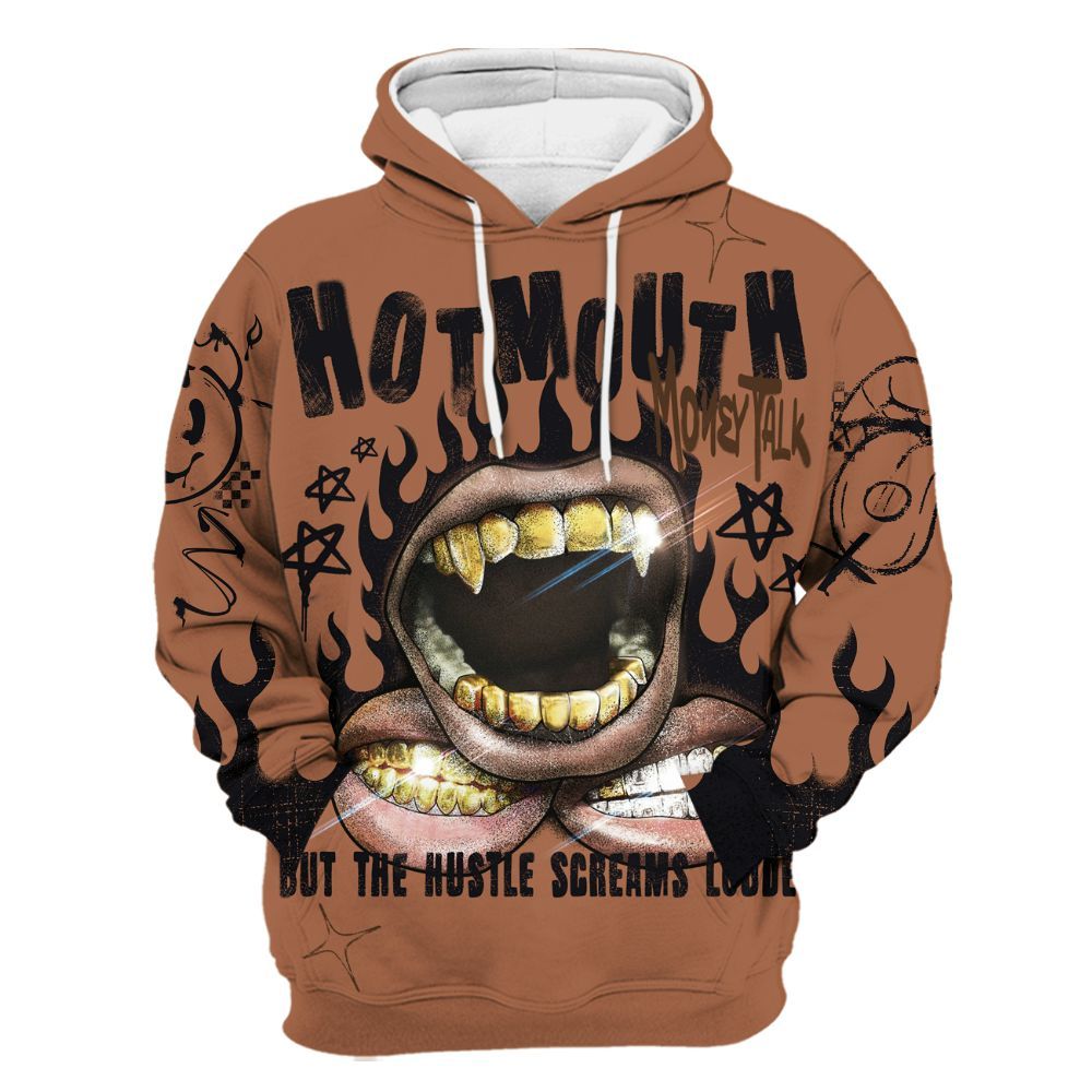 Hoodie To Match Air Foamposite Metallic Copper - Mouth Burning Street Style All Over Print