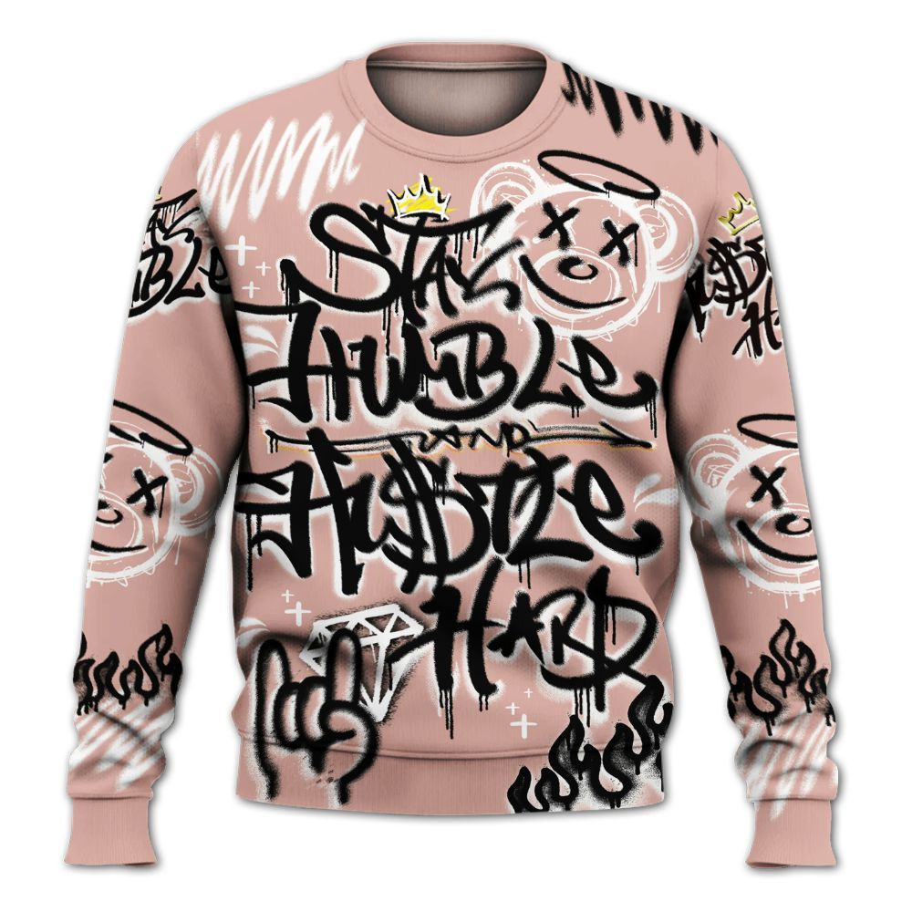 Sweatshirt To Match Dunk Low Pink Velvet - Humble Drip Streetwear Graffity All Over Print