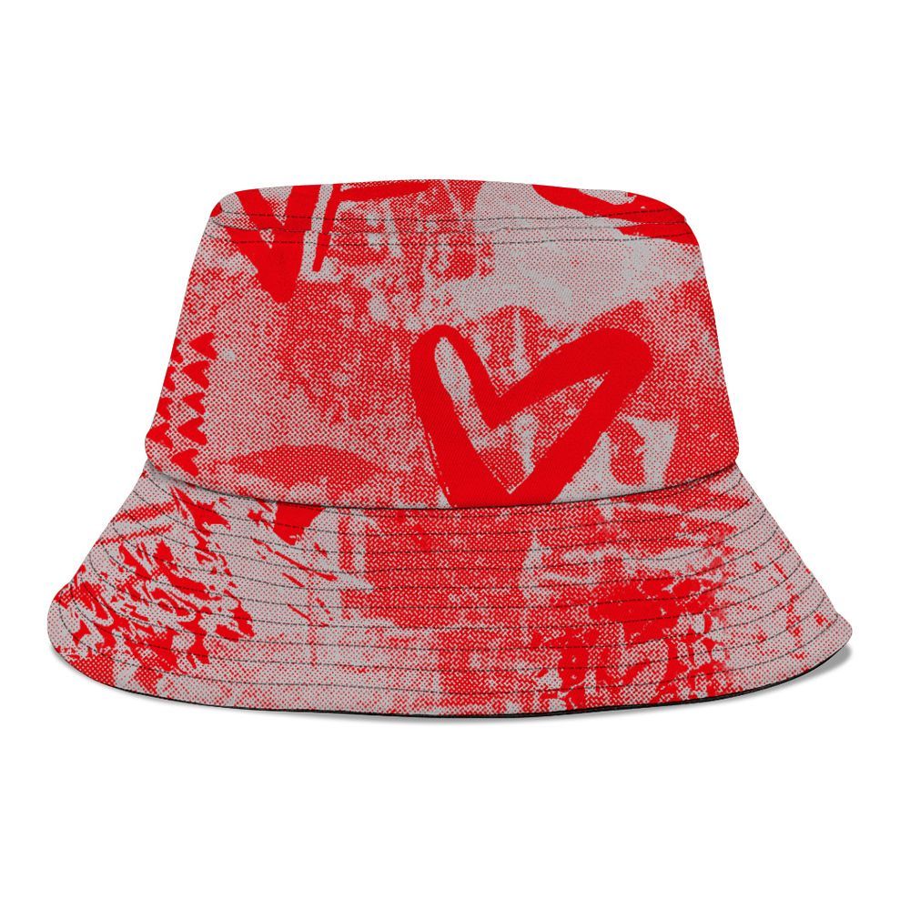 Bucket Hat To Match Air Max 1 Low Poly - Sneakerz Girlz Heart Grunge Graphic