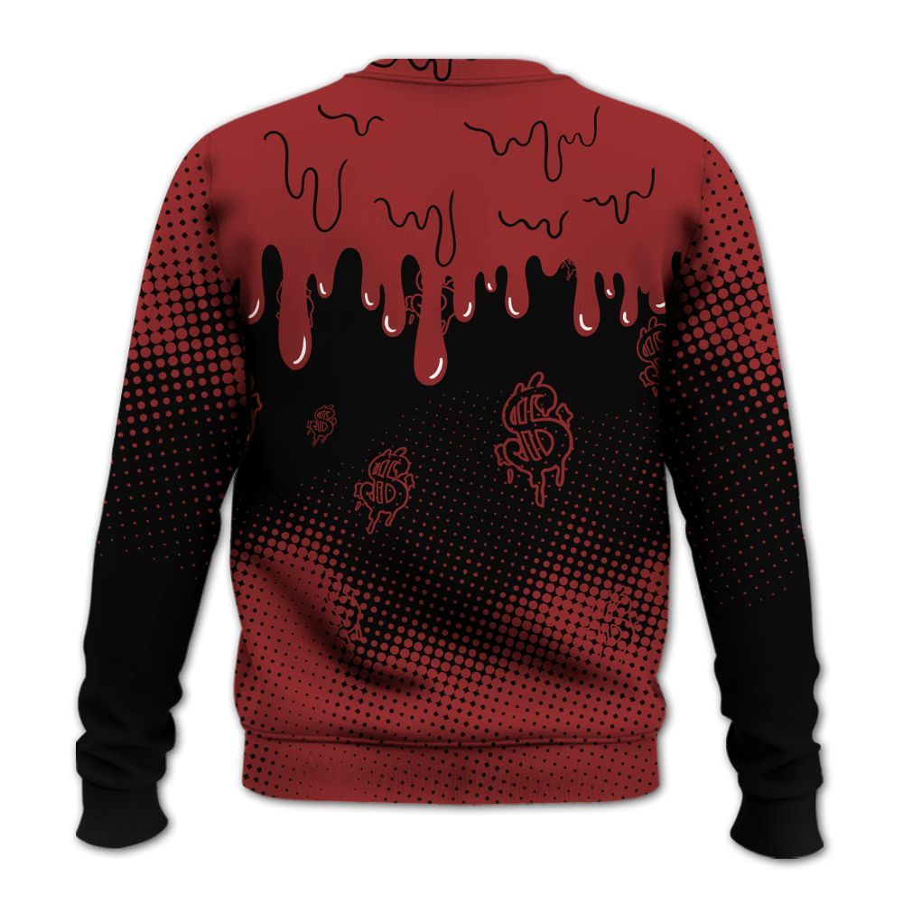 Sweatshirt To Match High 85 Bred 1s - Loot Bear Unique Drip All Over Print