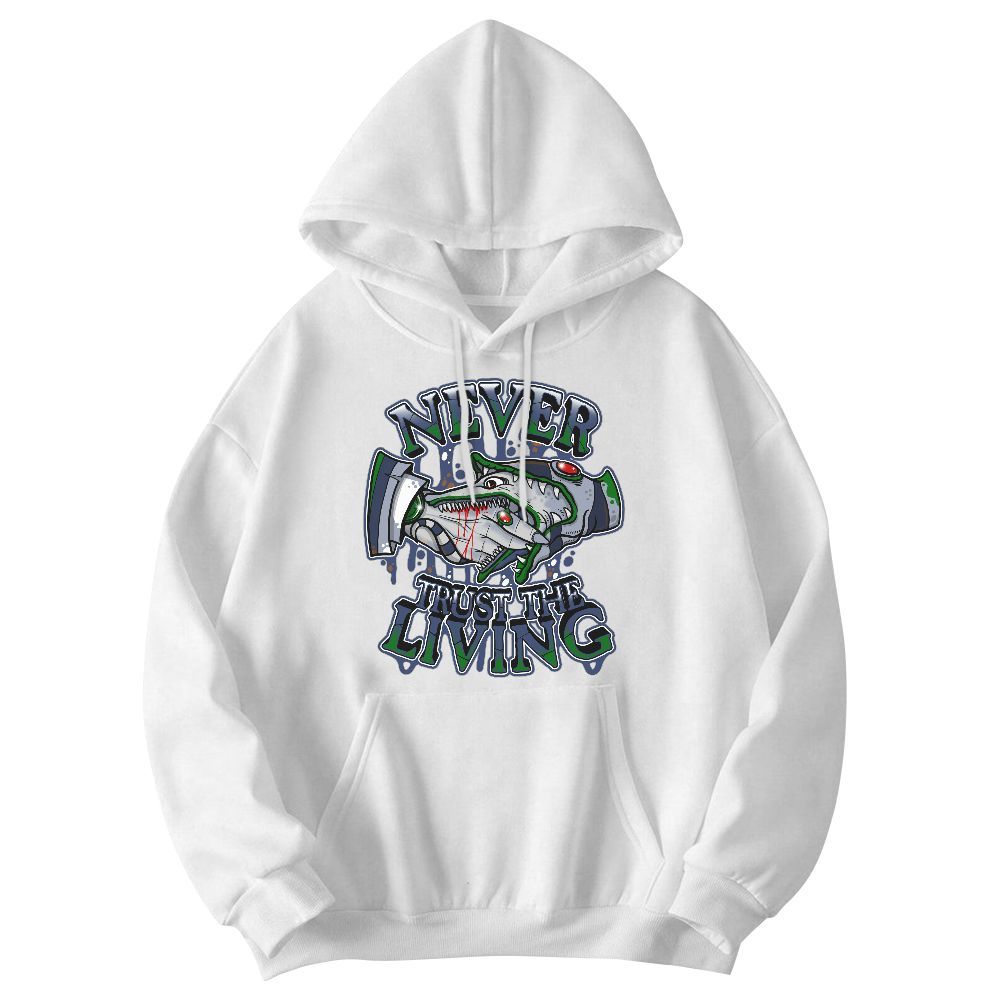 Sweatshirt To Match Midnight Navy 13s - Never Trusting Living Halloween Graphic Graphic