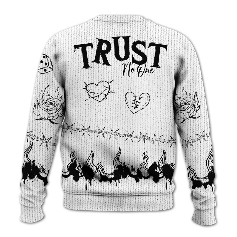 Knitted Sweater To Match Kobe 9 EM Protro Halo - Trust No One Snake-Bite Doodle Crayon