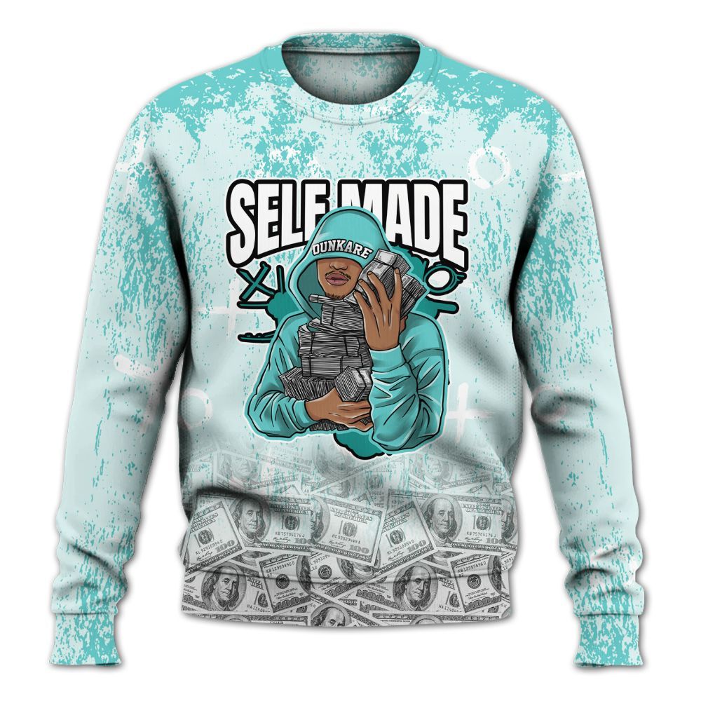 Sweatshirt To Match KD 4 Easter Mint Candy - Selfmade Unique Grunge All Over Print