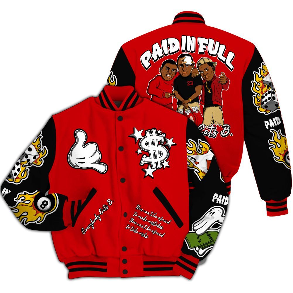 Varsity Jacket To Match Ja 2 Halloween - Everybody Paid In Full Graphic All Over Print