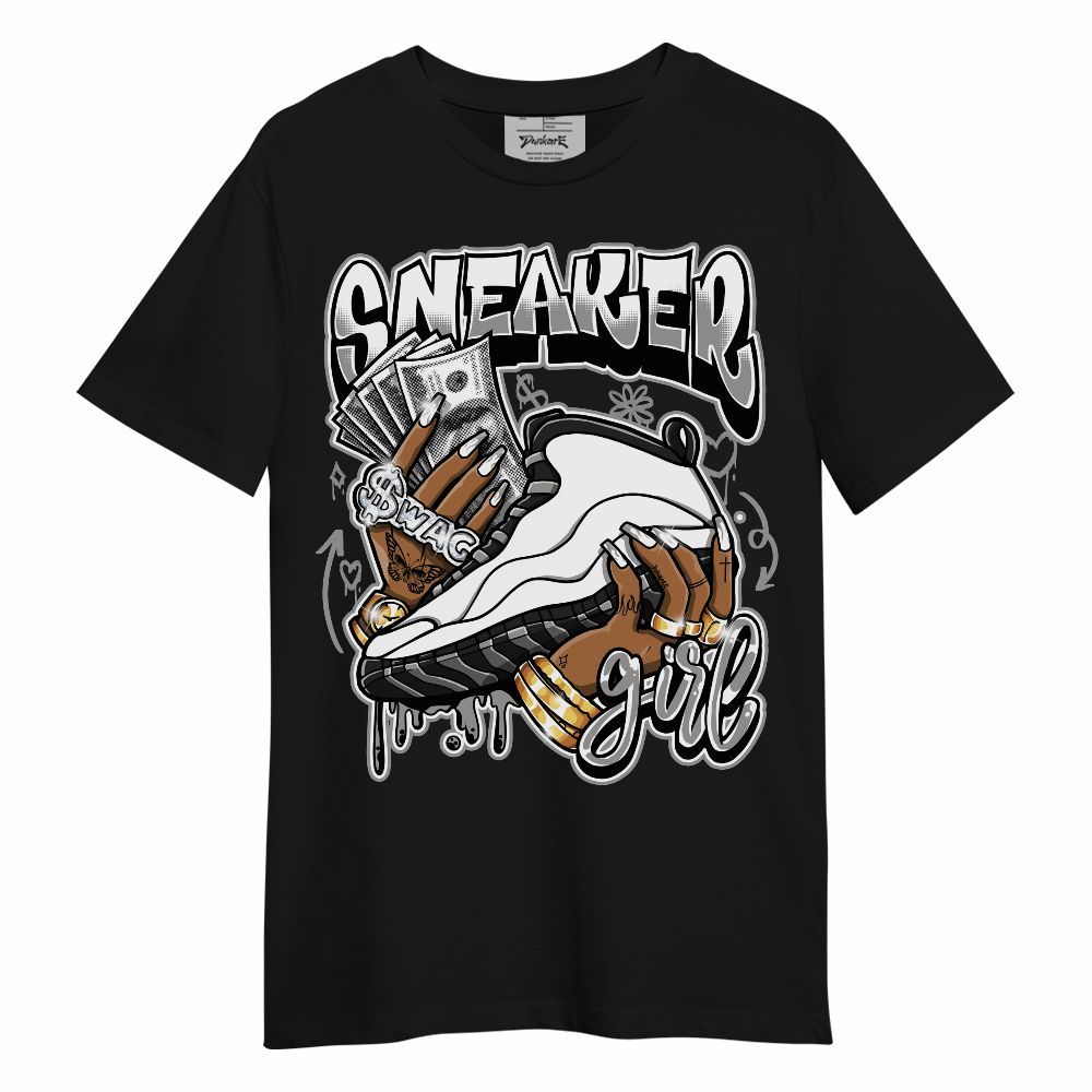 Shirt To Match OG Steel Grey 10s - Sneaker Girl Money Doodle Graphic