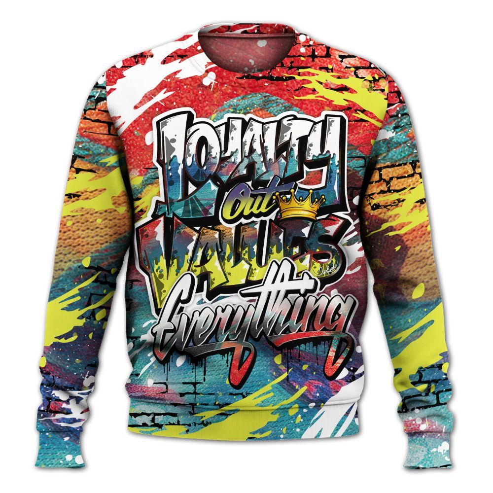 Sweatshirt To Match Kobe 8 What The - Values Of Loyalty Drip All Over Print