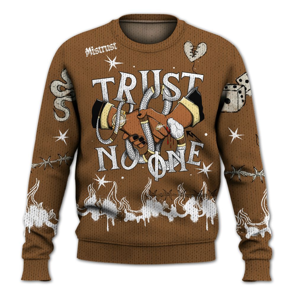 Knitted Sweater To Match Air Max 90 Escape - Trust No One Snake-Bite Doodle Crayon