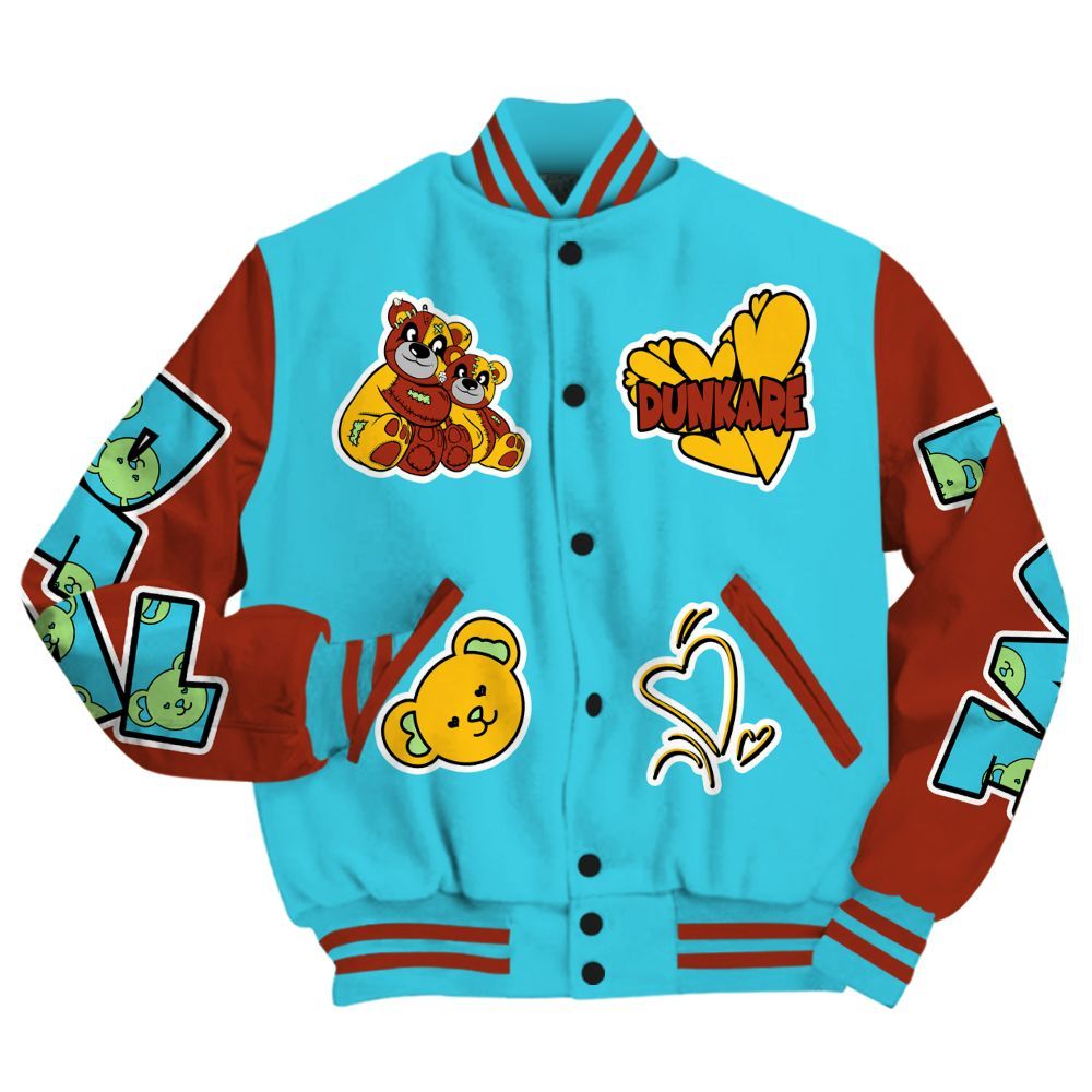 Varsity Jacket To Match SB Dunk Di'Orr Greenwood - Sincere Fondness Bear All Over Print