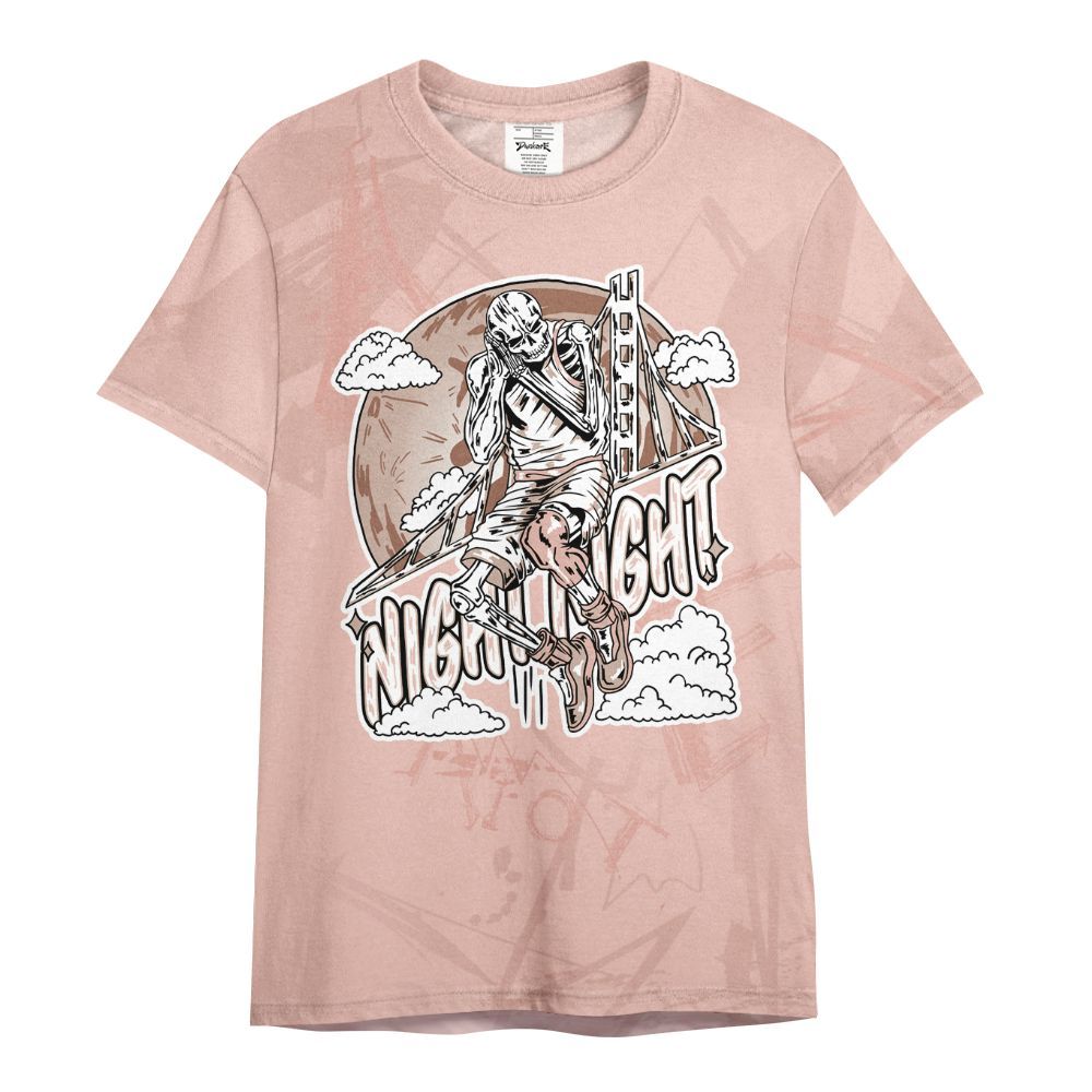 Shirt To Match Dunk Low Pink Velvet - Seeya Skeleton Messyz All Over Print
