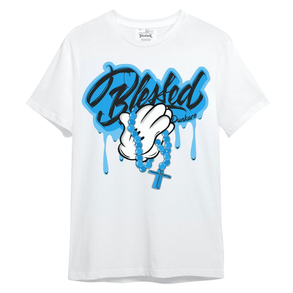 Shirt To Match Black University Blue 2022 13s - God Blessed Drip Unisex Shirt