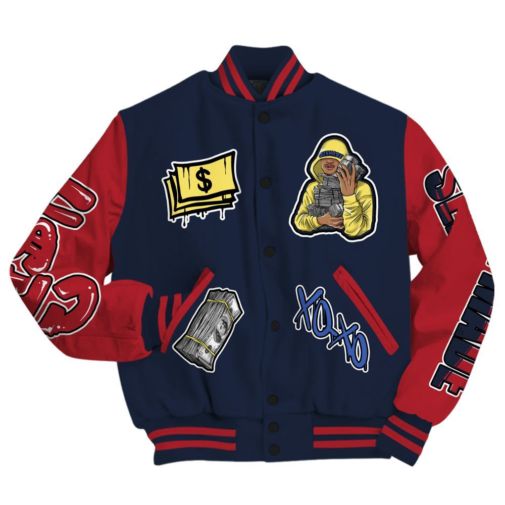 Varsity Jacket To Match Dunk Low COJP What The 2024 - Selfmade Unique All Over Print
