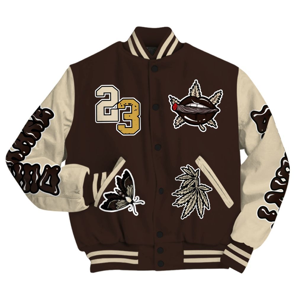 Varsity Jacket To Match 2025 Retro Earth 5s - Bluntz Unique All Over Print