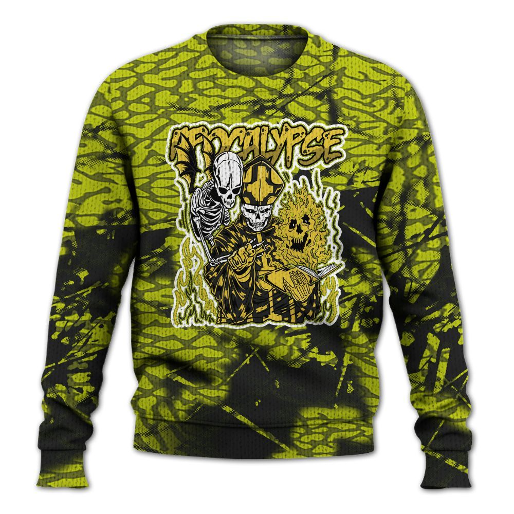 Knitted Sweater To Match Dunk Low QS Halloween Skull - Apocalypse Skeleton Profound