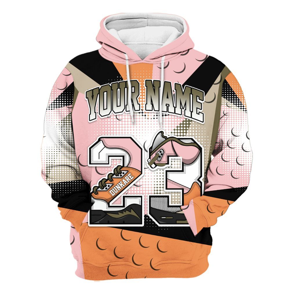 Hoodie To Match SB Dunk Low Red Stardust - Custom Name 23 5s All Over Print