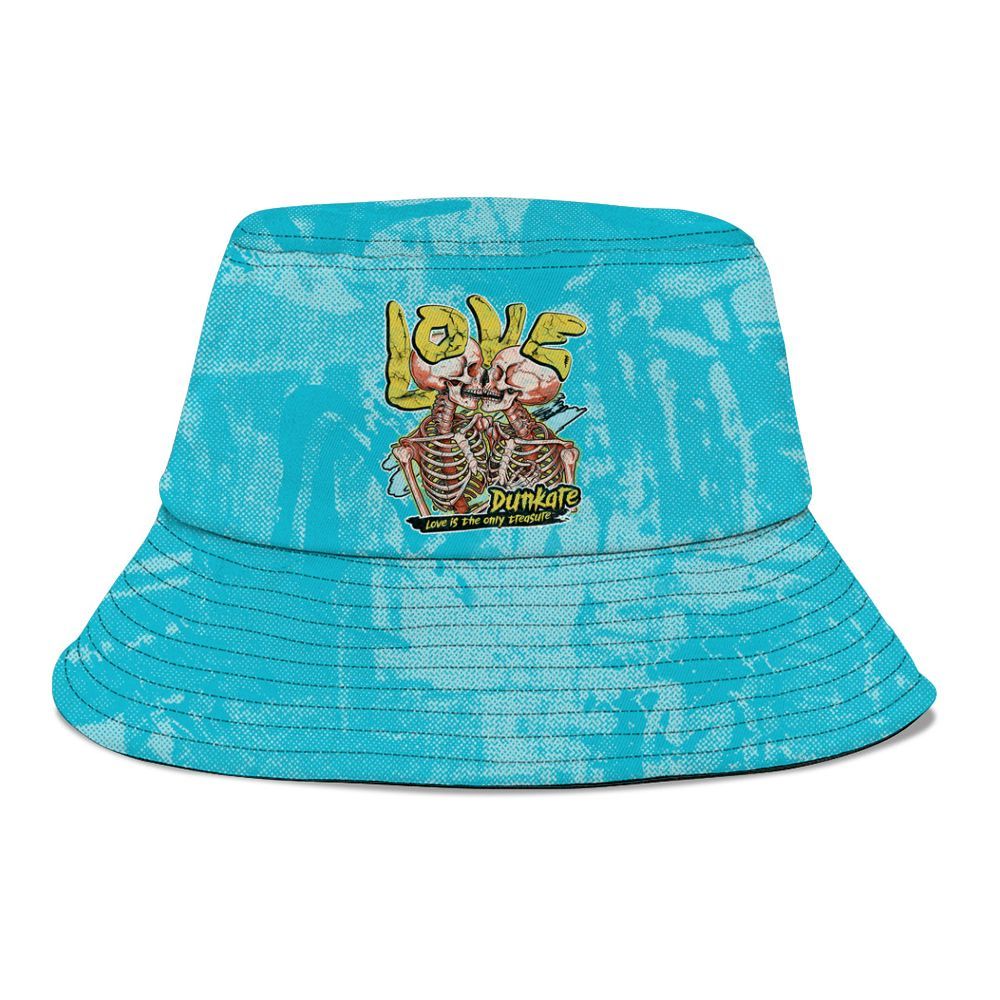 Bucket Hat To Match Dunk Low KD 17 N7 - Skull Love Graphic