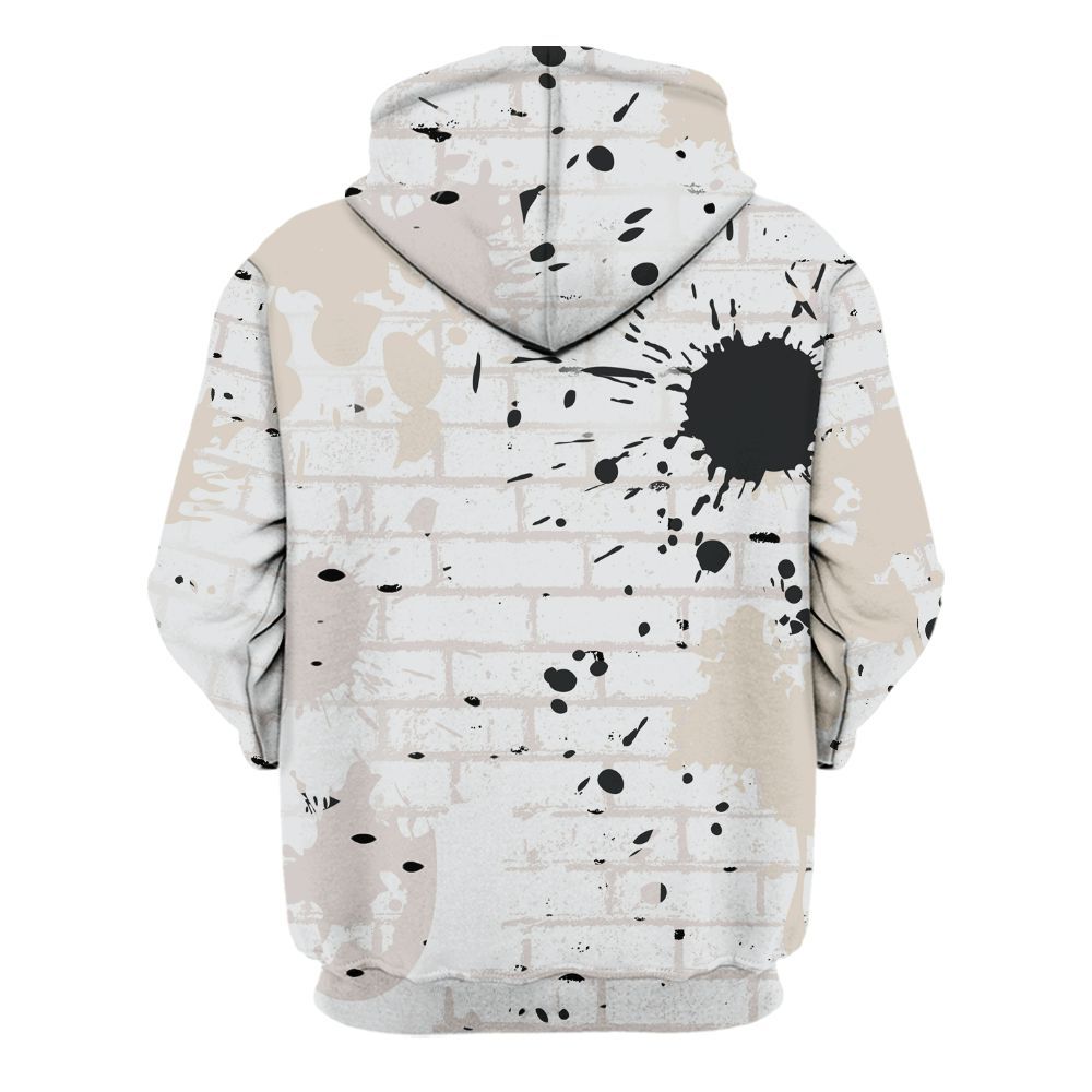 Hoodie To Match Retro Reverse Metallic 5s - Seeya Skeleton Brick All Over Print