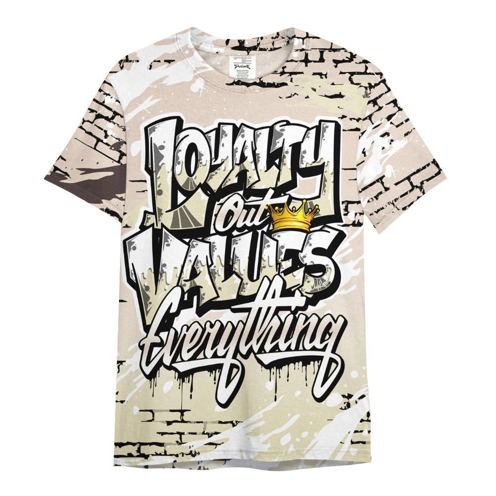 Shirt To Match A Ma Maniere X Fossil Stone 4s - Values Of Loyalty Drip All Over Print