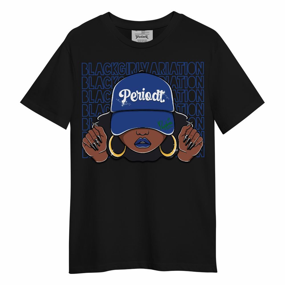 Shirt To Match Retro Hyper Royal 13s - Black Girl Variation Unisex Shirt